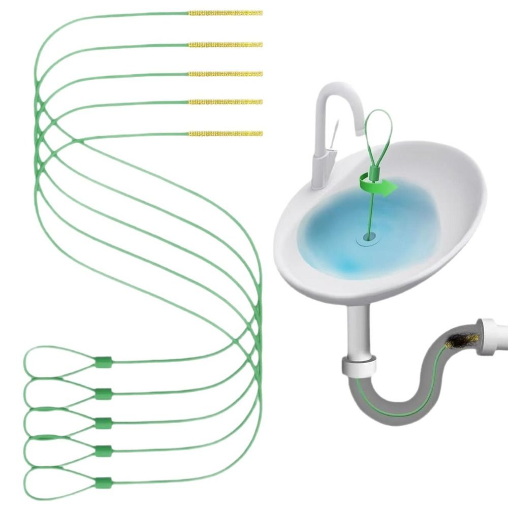 5pcs Practical Flexible Drain  - đánh giá và giá Drain Snake Flexible