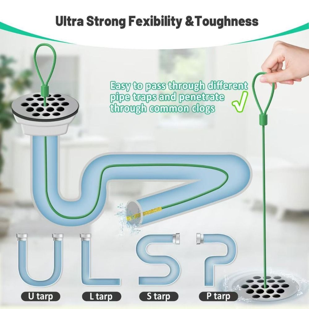 5pcs Practical Flexible Drain  - đánh giá và giá Drain Snake Flexible
