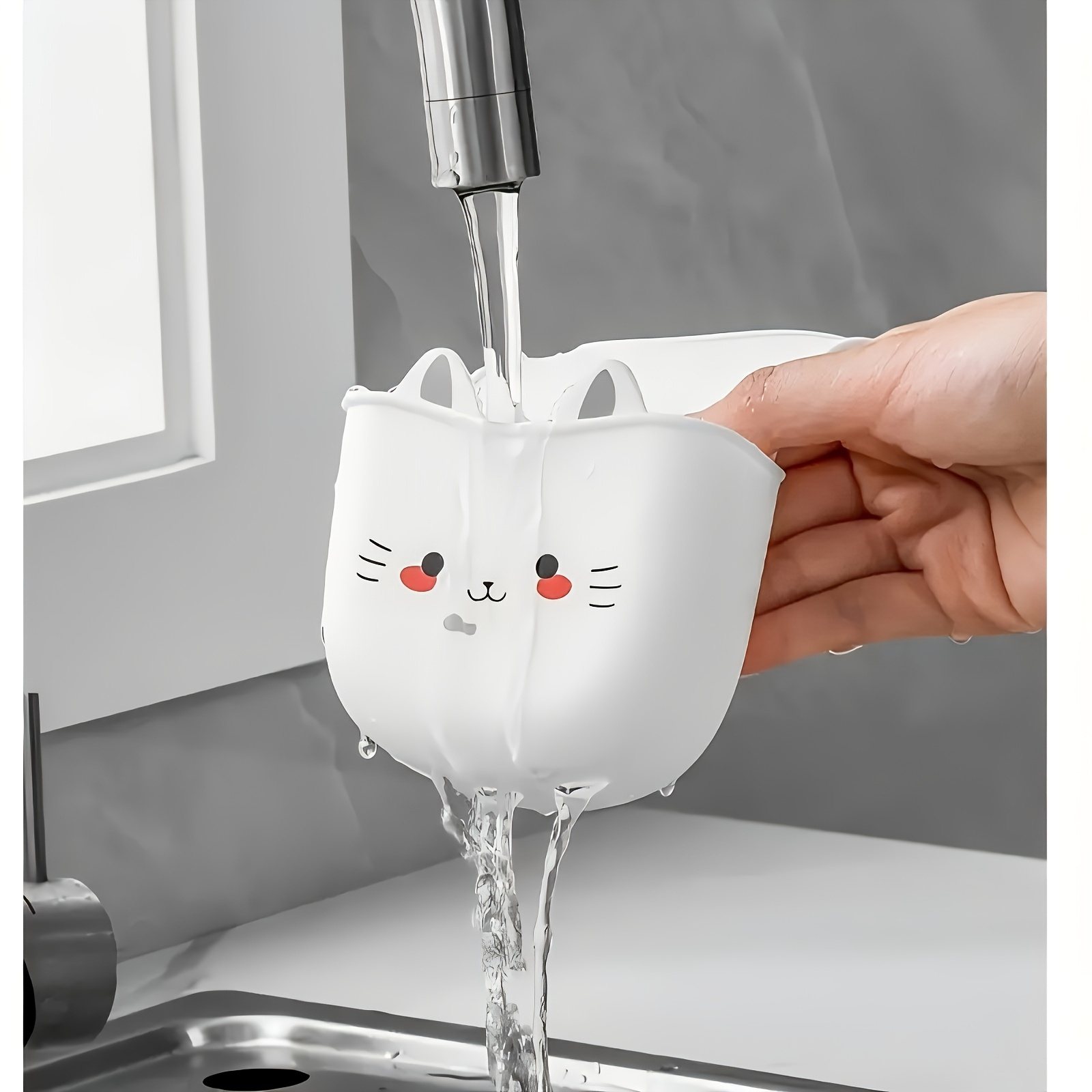 Cartoon Cat Basket Soft Buckle - đánh giá và giá Silicone Tap Washer