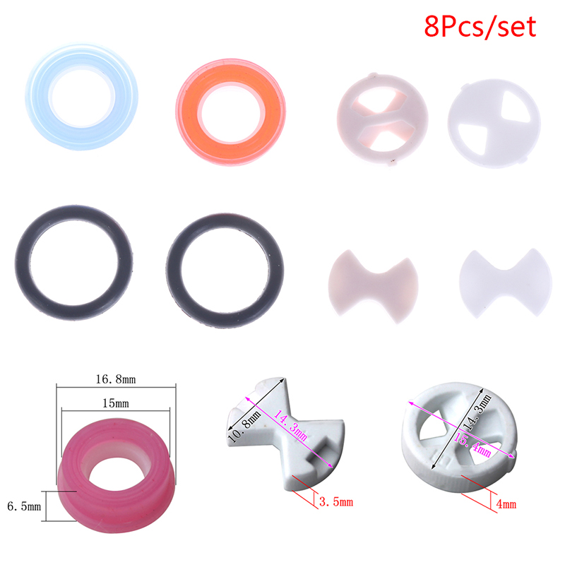 【8Pcs/set Ceramic Disc Silicon - đánh giá và giá Silicone Tap Washer